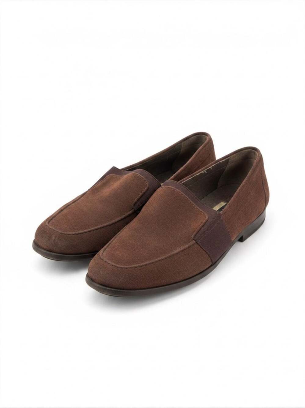 VTG Hush Puppies Brown Suede Slip-On Loafers 6.5 M